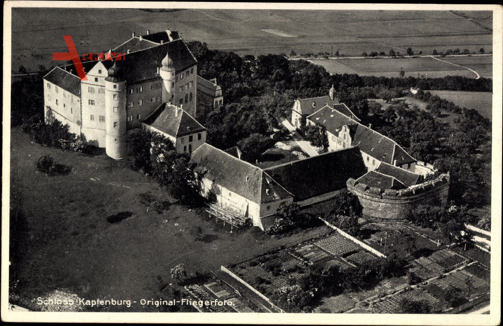 Lauchheim im Ostalbkreis, Fliegeraufnahme von Schloss Kapfenburg