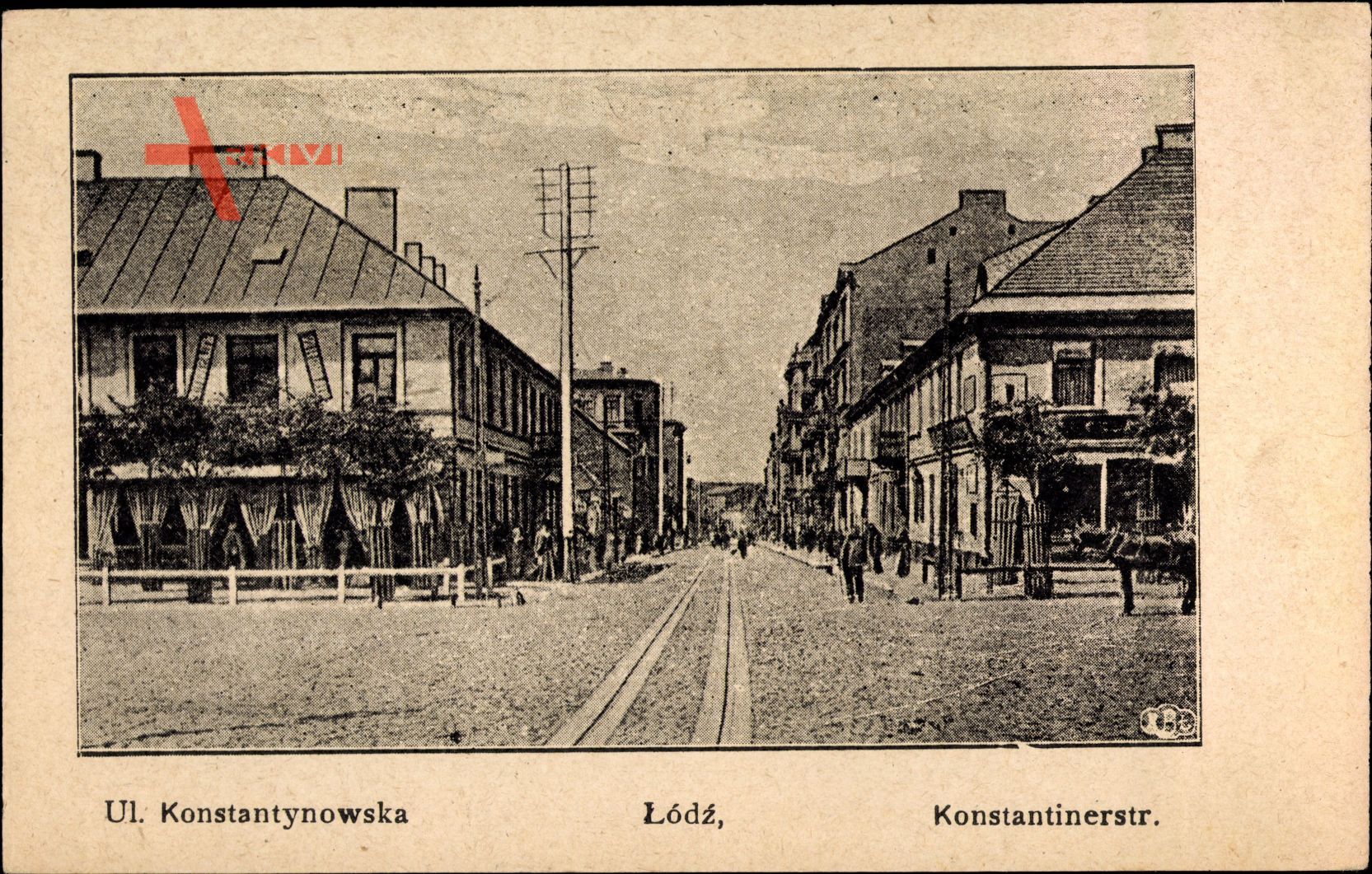 Lodz Lodsch Polen, Konstantinerstraße, Ulica Konstantynowska