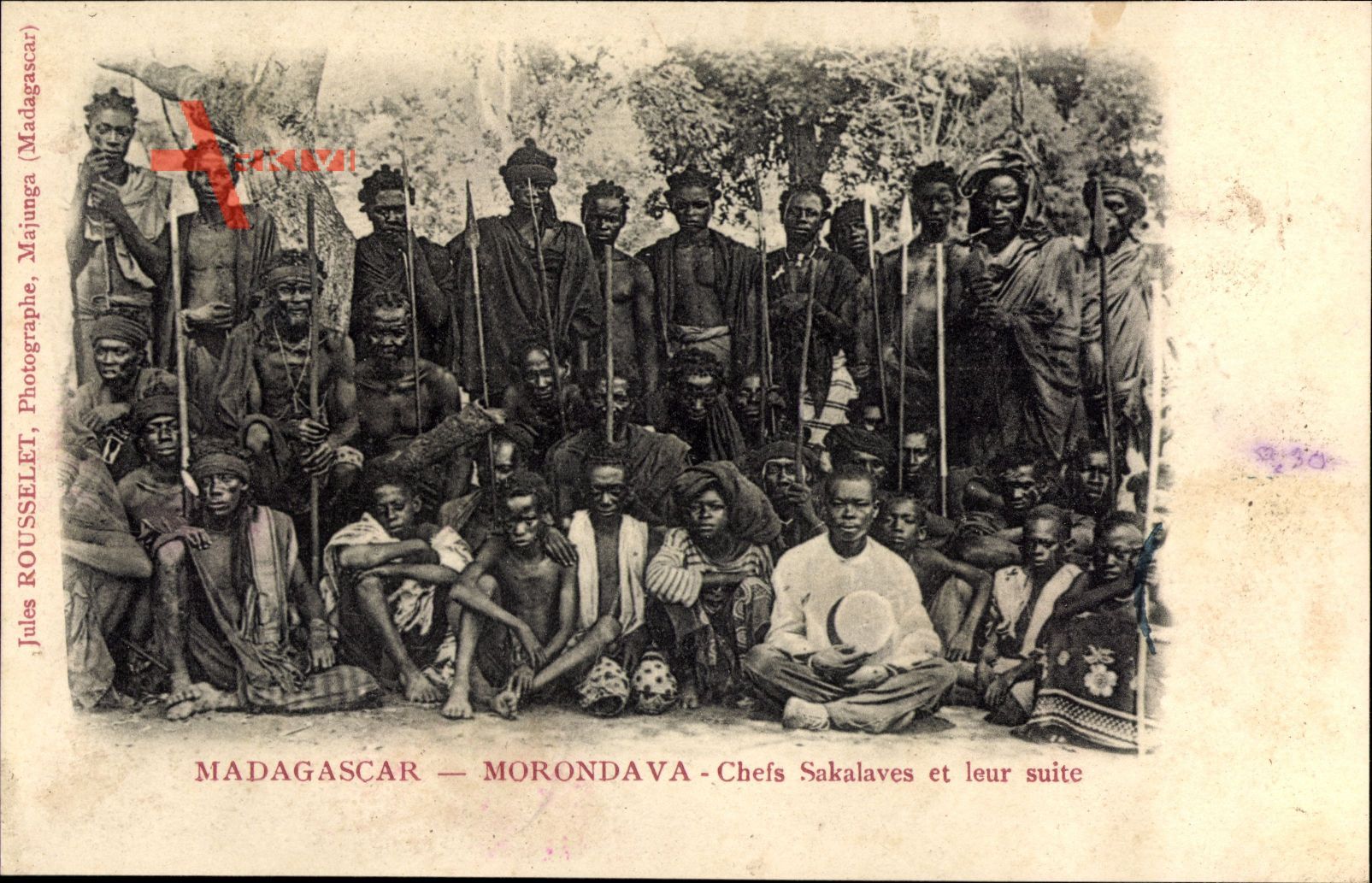 Morondava Madagaskar, Chefs Sakalaves et leur suite, Einheimische