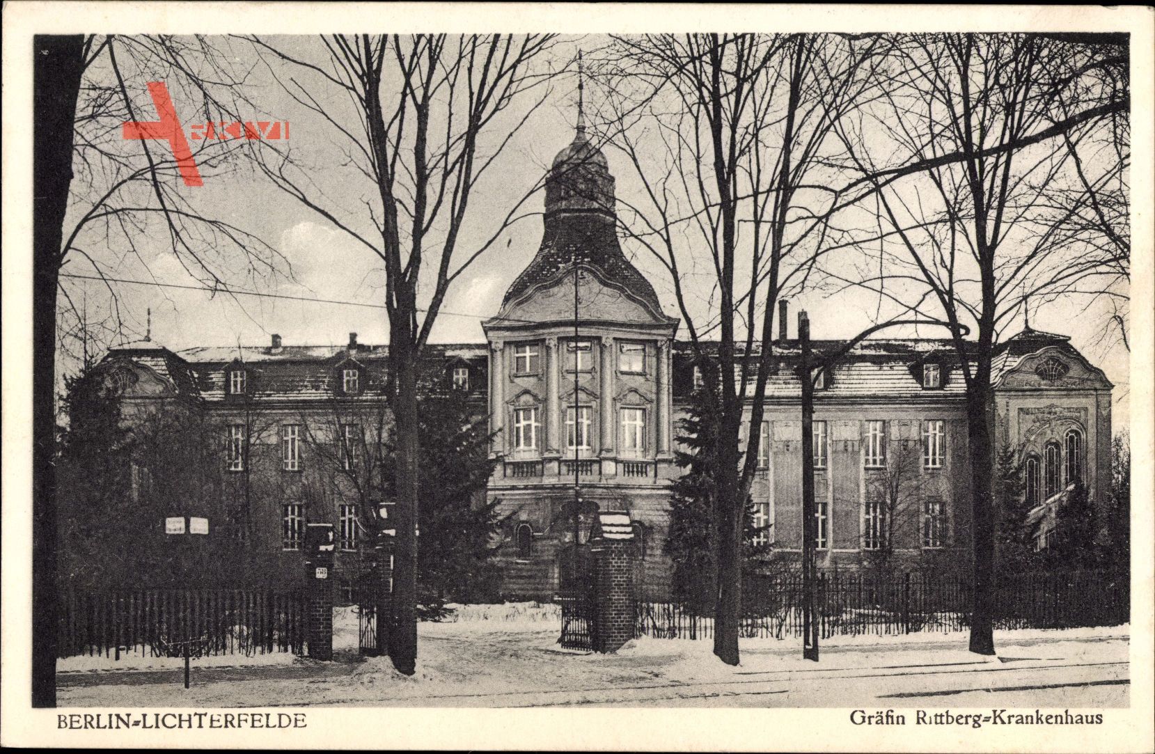 Berlin Steglitz Lichterfelde, Blick auf das Gräfin Rittberg Krankenhaus