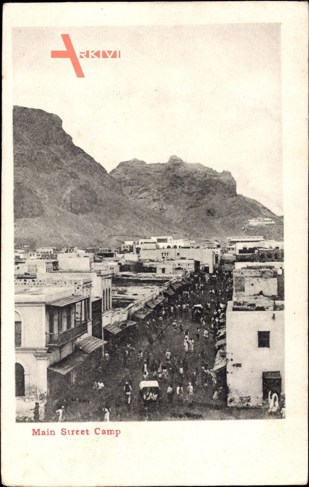 Aden Jemen, Main Street Camp, Hauptstraße, Verkehr, Felsen