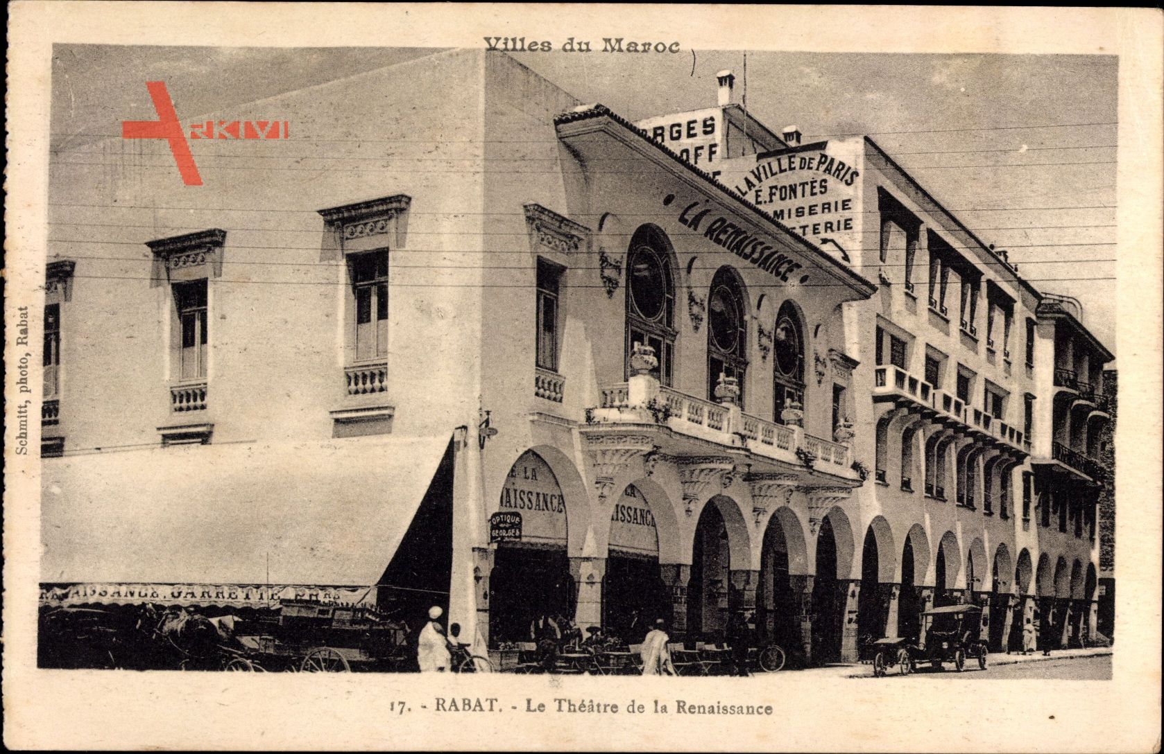 Rabat Marokko, Le Theatre de la Renaissance, La Ville de Paris, E. Fontes