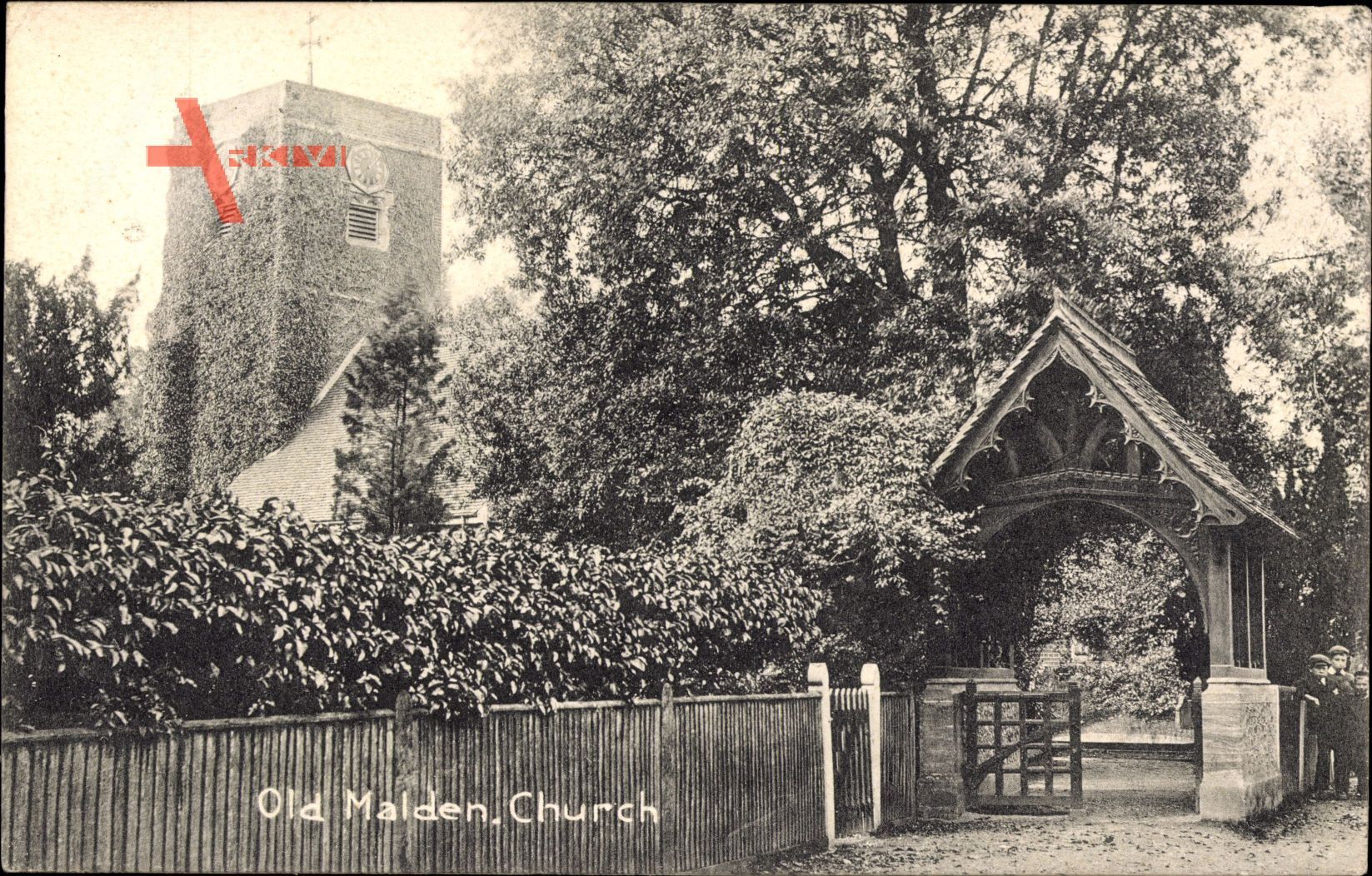 Old Malden Greater London, View of the Church, Entrance
