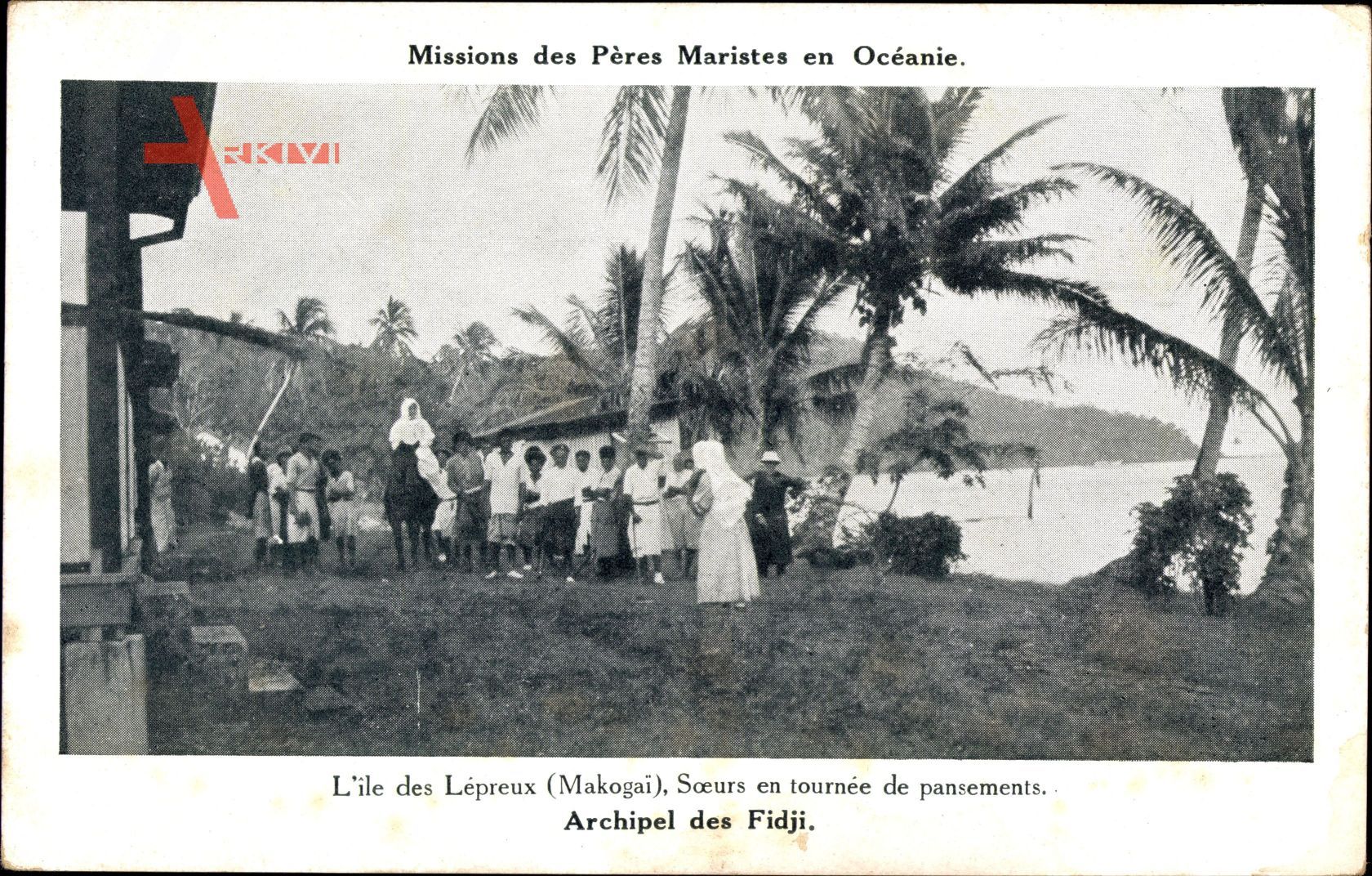 Fidschi, Archipel, Missions des Pères Maristes, Lépreux Makogai, Soeurs