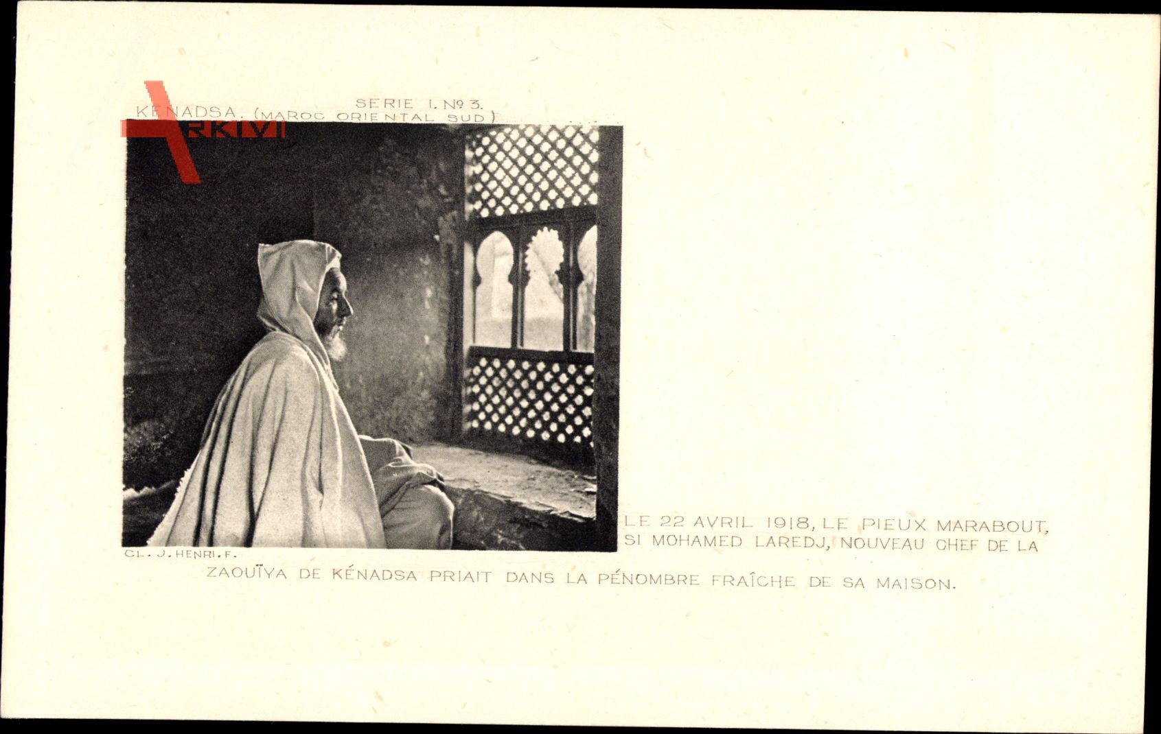 Kenadsa Marokko, Le 22 Avril 1918, le Pieux marabout, Si Mohamed Laredj
