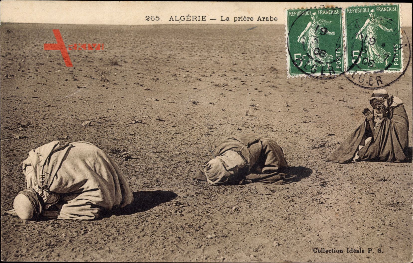 Algerien, La priere Arabe, Araber beim Gebet, Moslems, Collection Idéale P.S.