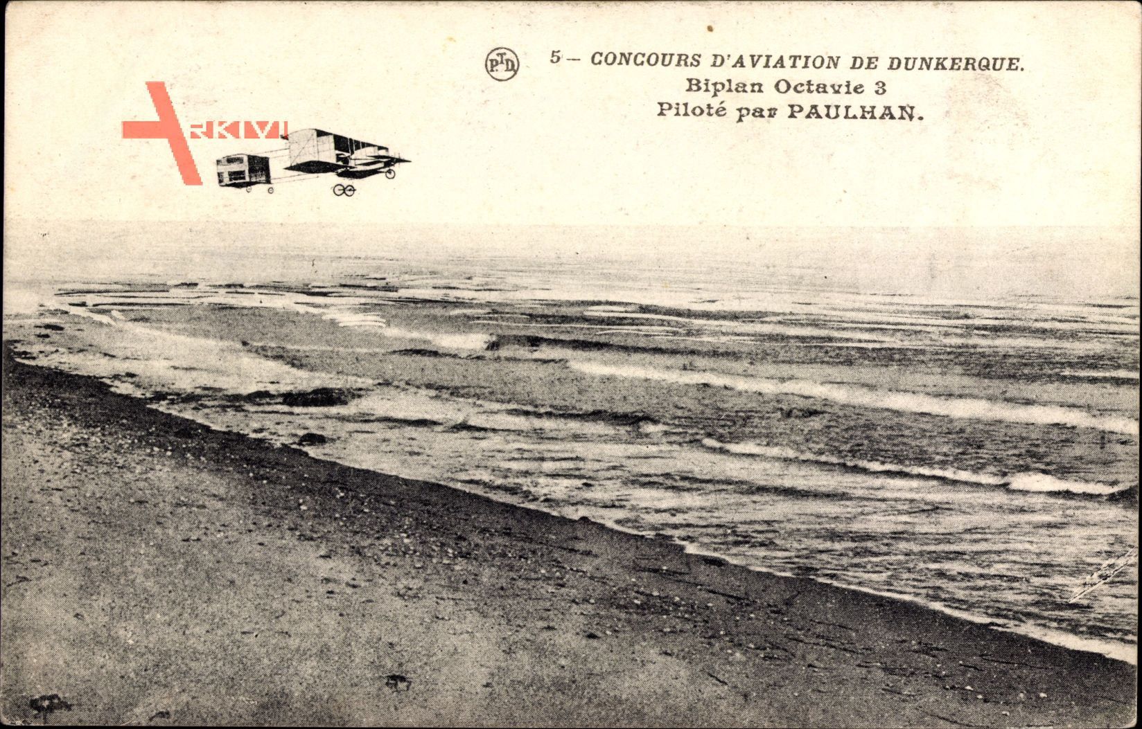 Concours dAviation de Dunkerque, Biplan Octavie 3, Paulhan