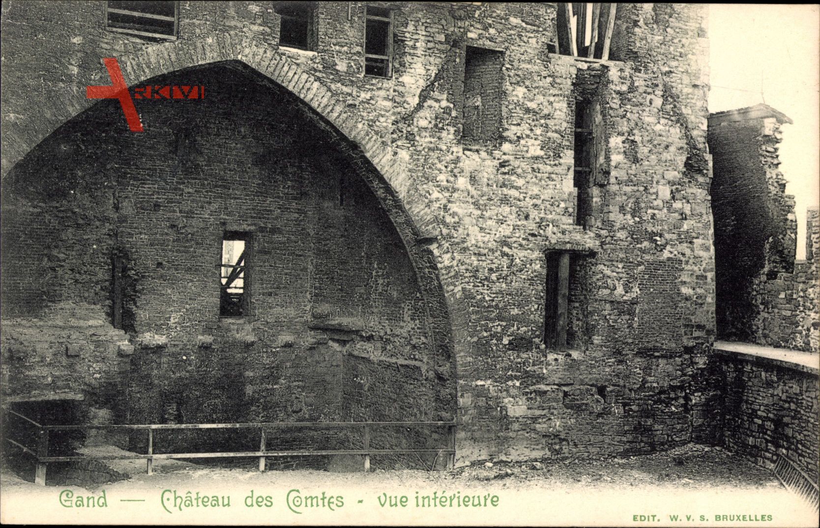 Gent Ostflandern Belgien, Chateau des Comtes, vue interieure