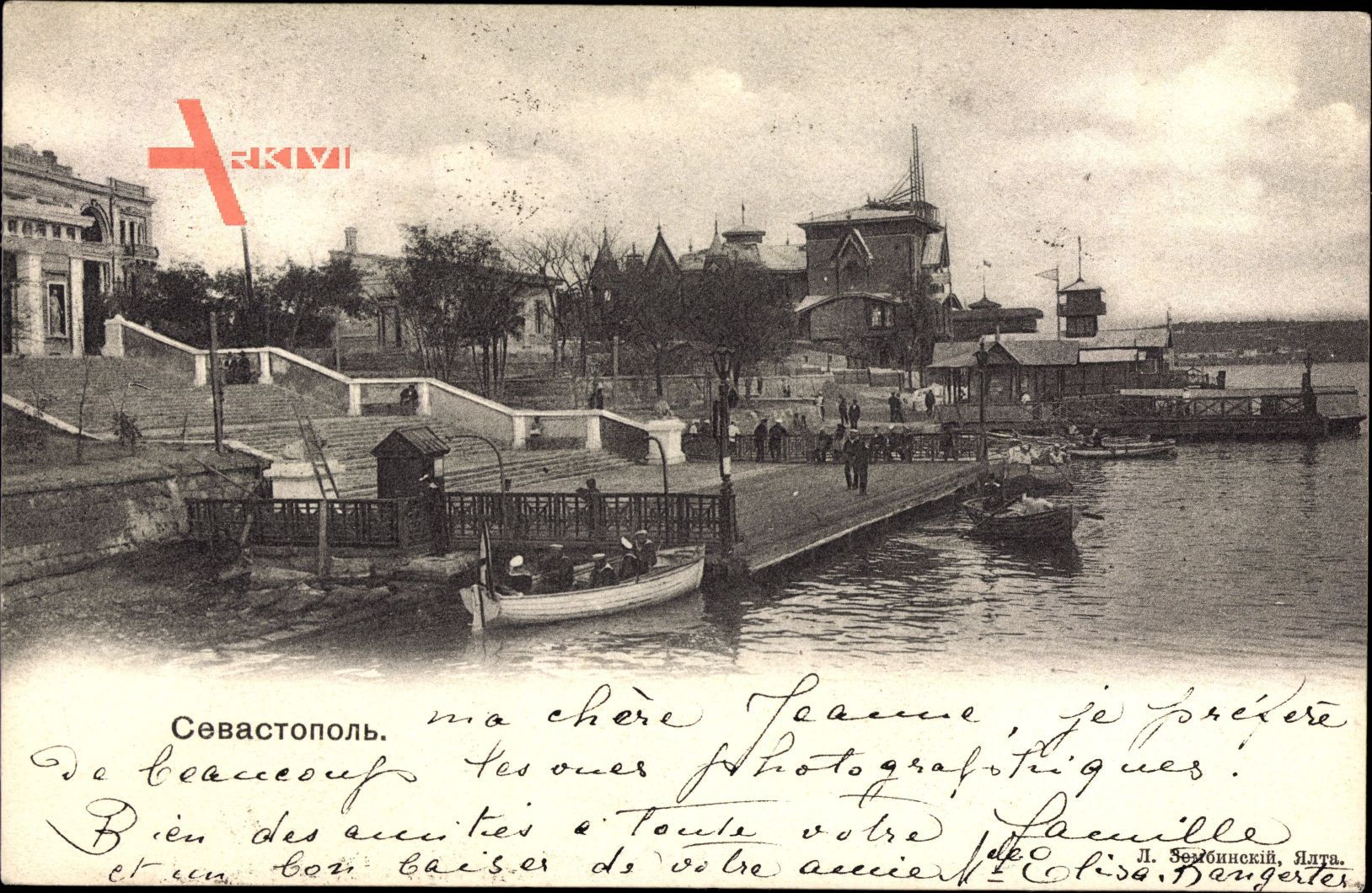 Sevastopol Ukraine, Flusspartie, Anlegestelle, Boote, Freitreppe