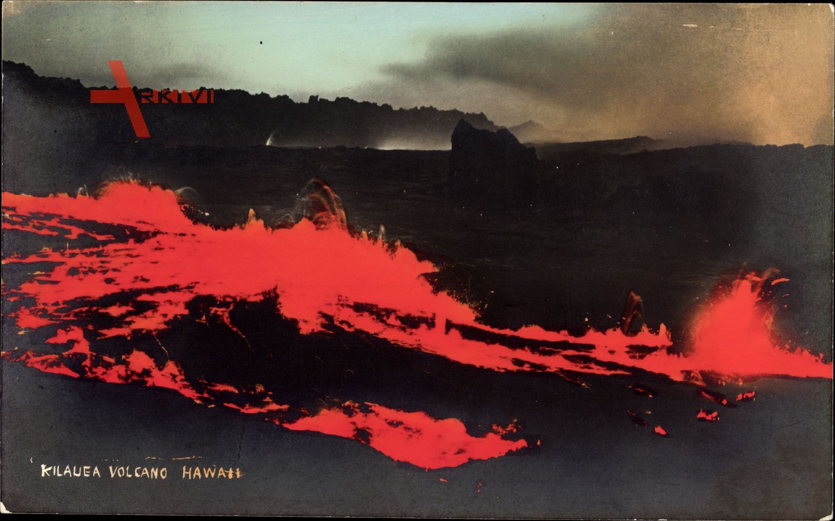 Hawaii USA, Kilauea Volcano, Blick auf den Vulkan, Lava, Magma