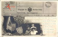 Herzog Ernst August von Braunschweig Lüneburg, Viktoria, Telegramm, Geburt