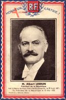 Passepartout Albert Lebrun, Président de la République, 1871 à 1931