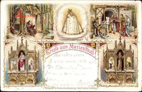 Marienthal Ostritz in der Oberlausitz, Altar, Bibelszenen, Madonnenbildnis