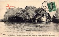 Catastrophe du Liberté, Les Épaves, 25 Septembre 1911, Schiffswrack