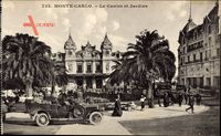 Monte Carlo Monaco, Le Casino et jardins, Auto, Kasino, Garten