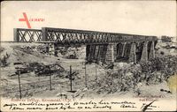 Kroonstad Südafrika, Railway Bridge, Blick auf die Eisenbahnbrücke