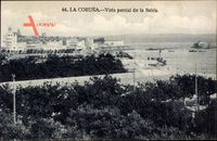 A Coruña Galicien, Vista parcial de la Bahia, Strand