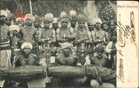 Ceylon, Devil Dancers, Einheimische Tänzer, Musiker, Trommel
