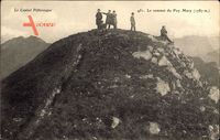 Le Cantal Pittoresque, le sommet du Puy Mary, Bergsteiger auf dem Gipfel