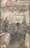 Deutsche Soldaten am Ziegelrücken Stollen, LIR 124
