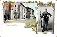 Jihlava Iglau Reg. Hochland, Große Kaserne, Infanteriesoldat