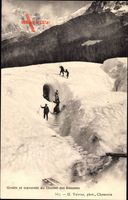 Grotte et traversee du Glacier des Bossons, Gletscher, Gebirge