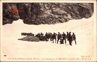 Col de la Temple, La descente sur la Berarde, 11 juillet 1929, Bergsteiger