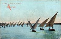 Cairo Kairo Ägypten, Boats on the Nile, Fischerboote im Nil