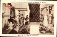 Meknès Marokko, LAtelier de tapis berberes, Franciscaines Missionnaires