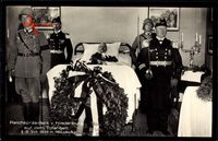Generalfeldmarschall Paul von Hindenburg, Totenbett, 2 08 1934, Neudeck