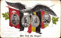 Kaiser Wilhelm II., Franz Josef I.,Mehmed V,Zar Ferdinand I,Türkei, Bulgarien