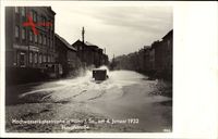 Flöha in Sachsen, Hochwasserkatastrophe, 4 Januar 1932, Hauptstraße