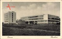 Dessau in Sachsen Anhalt, Totalansicht vom Bauhaus