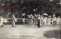 Colombo Sri Lanka Ceylohn, Mascarade Synghalaise, Straßenfest