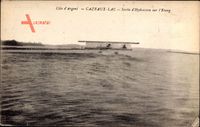 Cazeaux Lac, Côte dargent, Sortie dHydravion sur lEtang, Wasserflugzeug