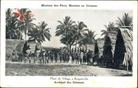 Archipel des Salomon, Place de Village à Bougainville, Missions Maristes