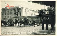 Valparaíso Chile, Estacion del Puerto, Eisenbahn, wartende Personen