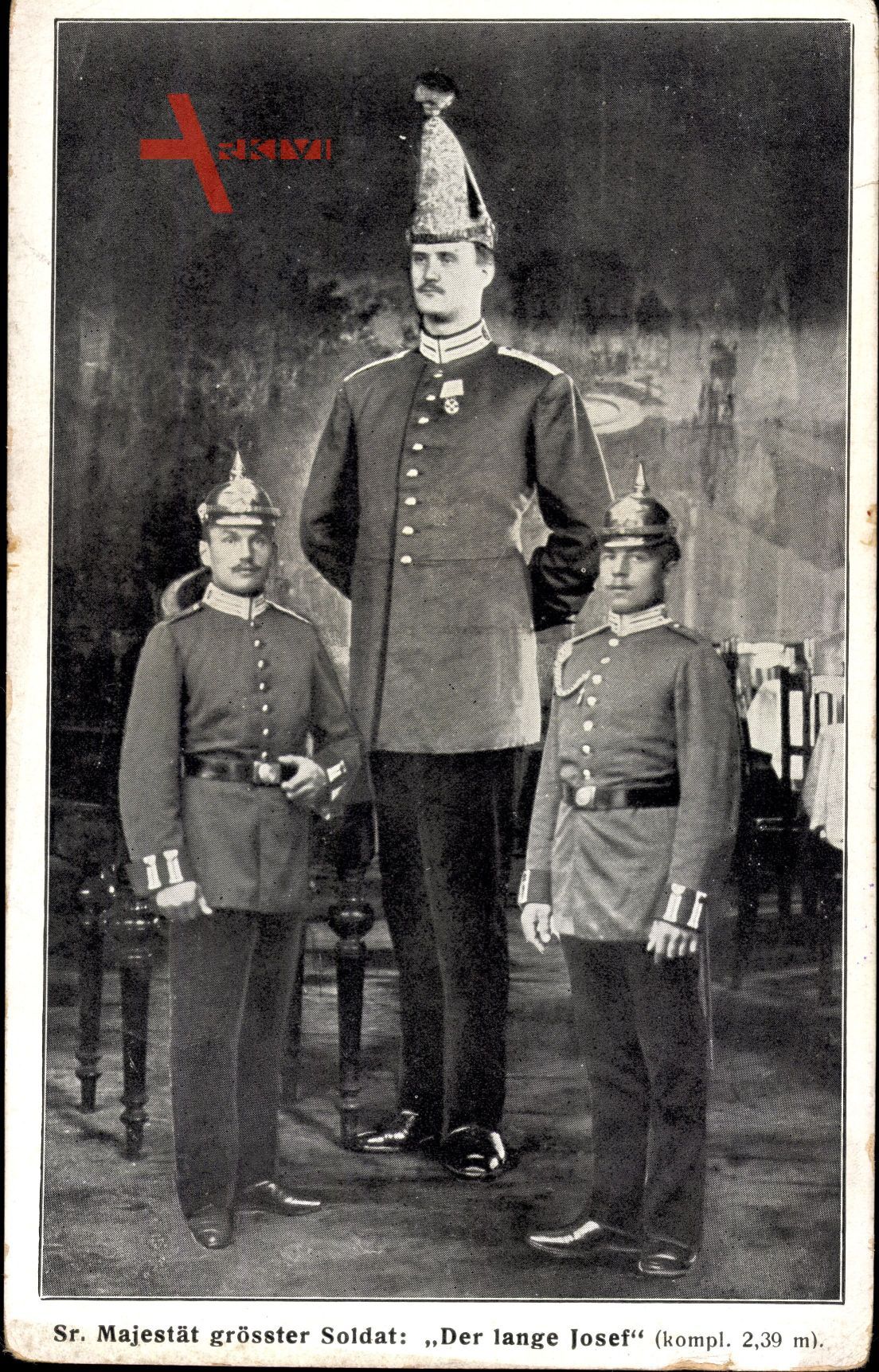 Sr. Majestät größter Soldat, Der lange Josef, Riese, Uniform