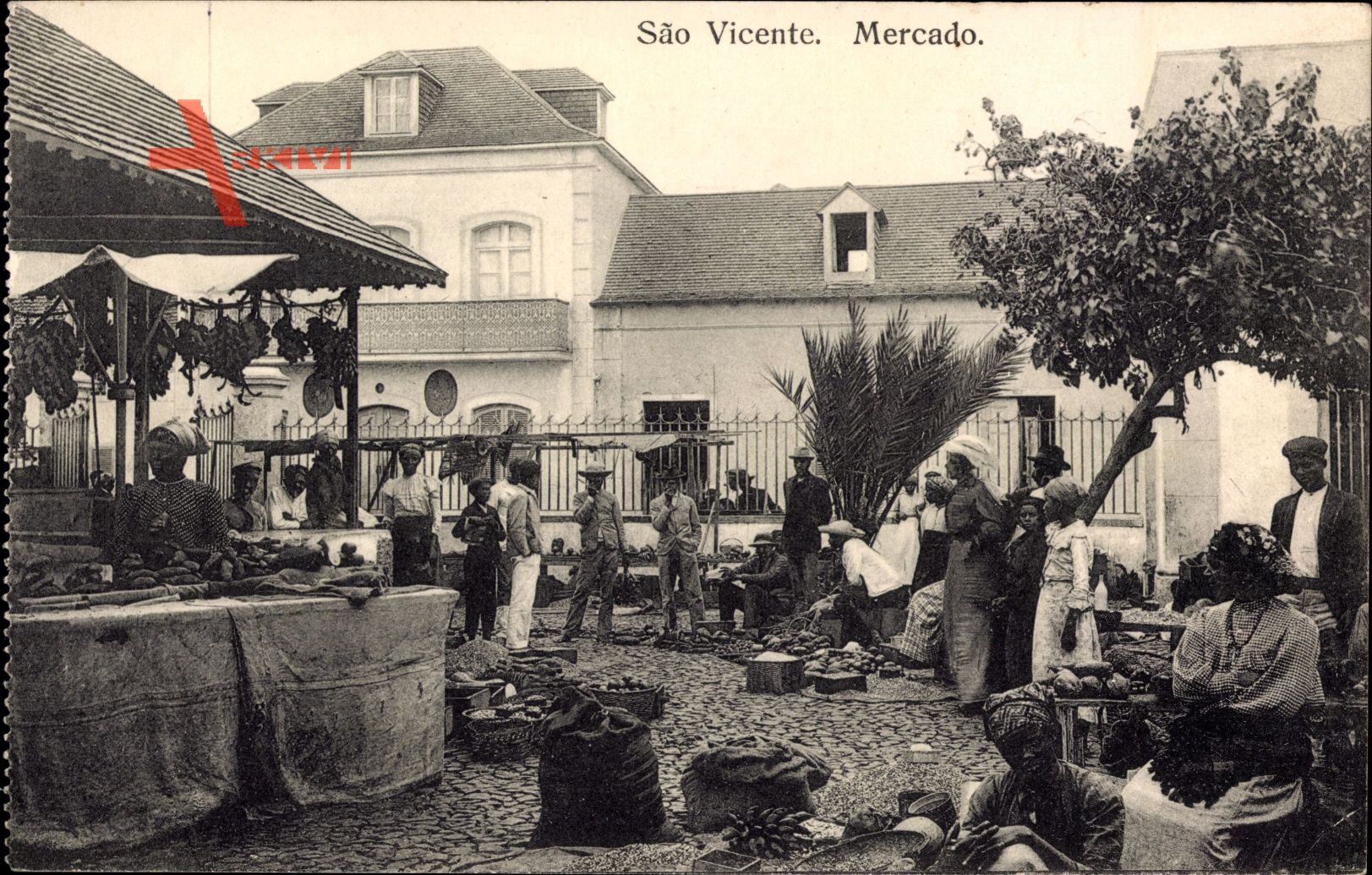 São Vicente Brasilien, Mercado, Marktplatz, Besucher