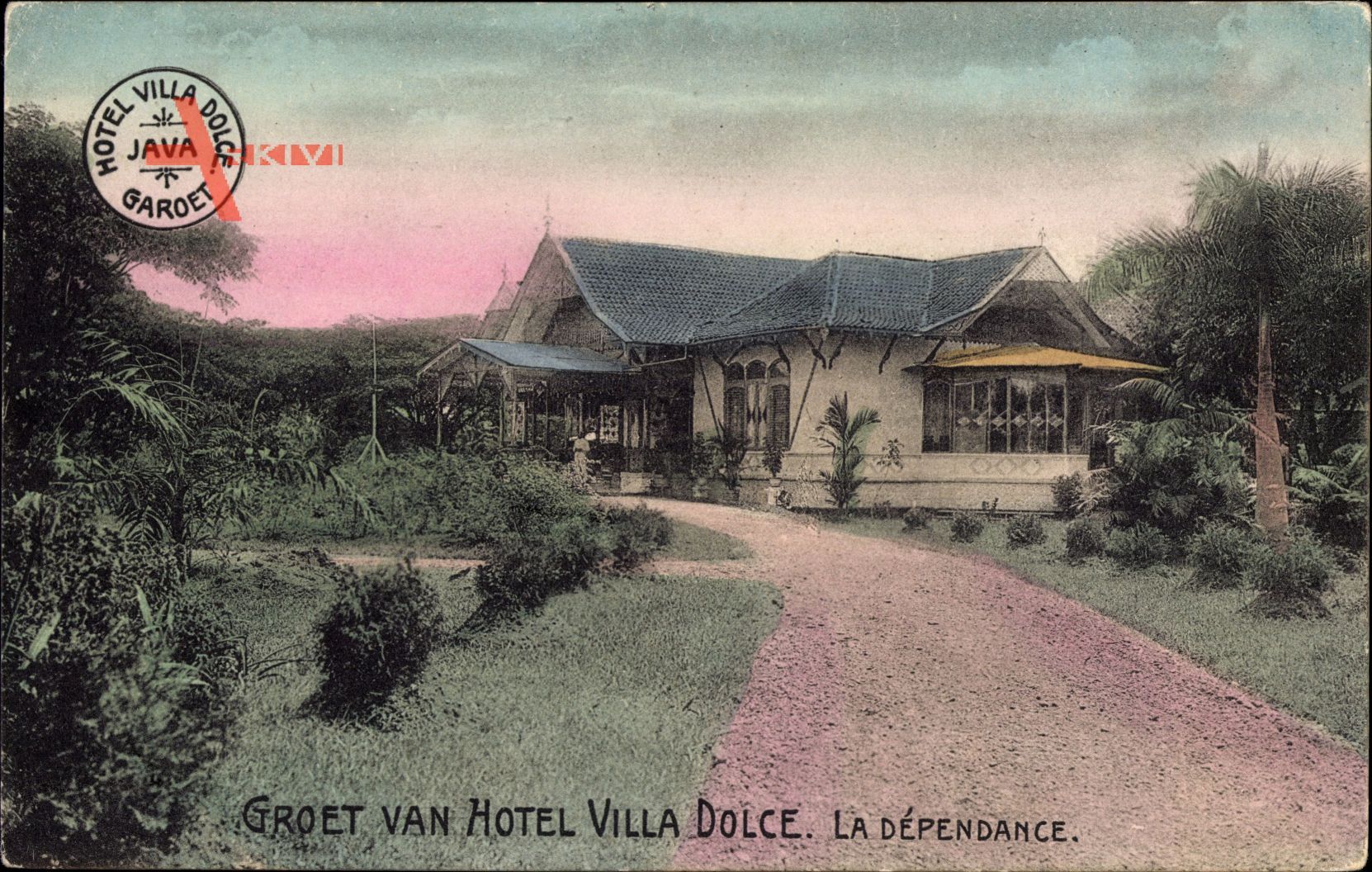 Indonesien, Groet van Hotel Villa Dolce, Dépendance