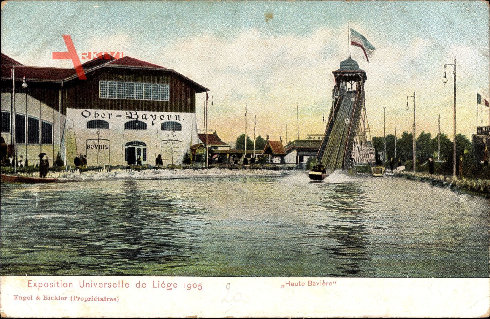 Liege, Weltausstellung 1905, Haute Bavière, Rutsche, Haus Bayern