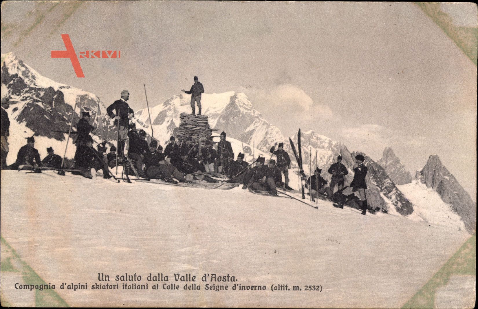 Un saluto dalla Valle dAosta, Compagnia dalpini skiatori italiani