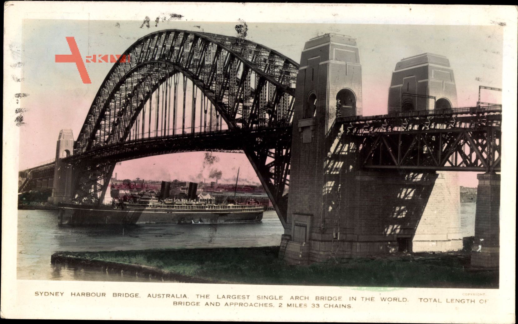 Sydney Australien, Harbour Bridge, largest single arch bridge in the world