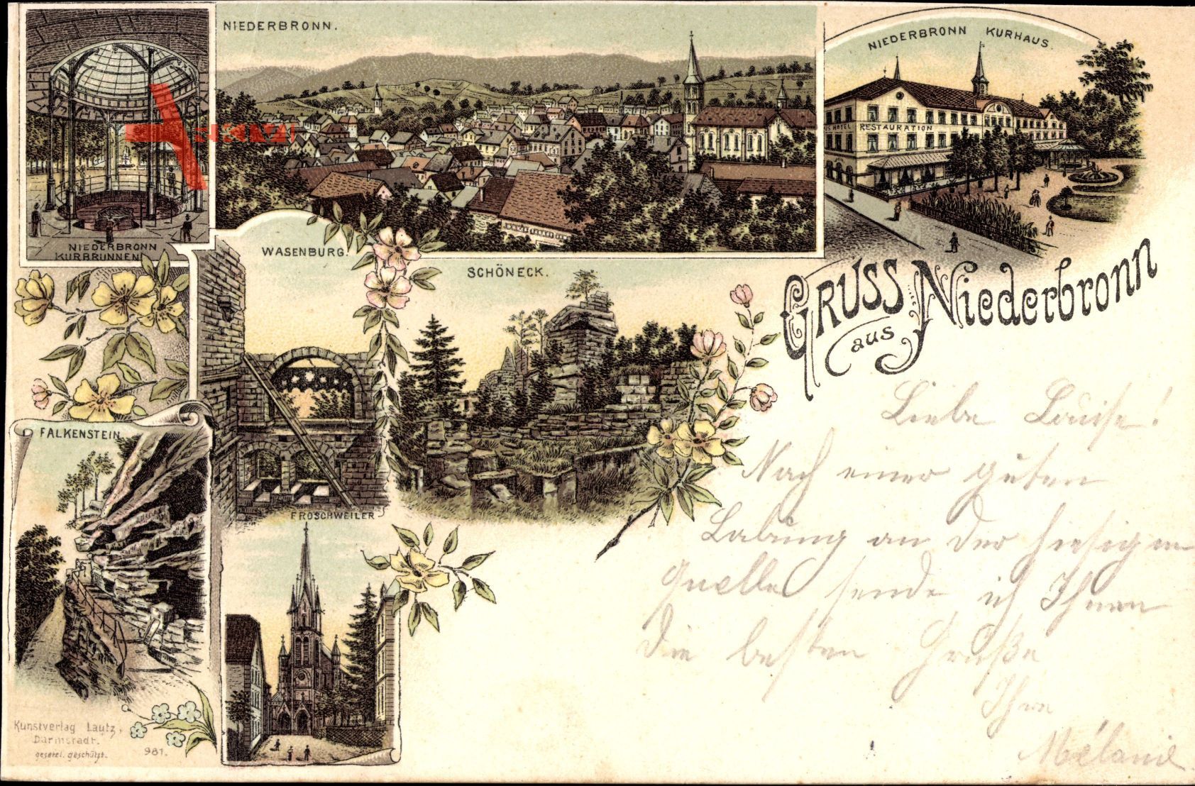 Niederbronn Bas Rhin, Kurhaus, Schöneck, Wasenburg, Froschweiler