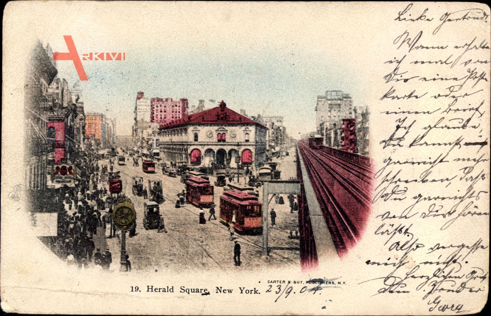 New York City USA, Herald Square, Platz, Straßenbahnen