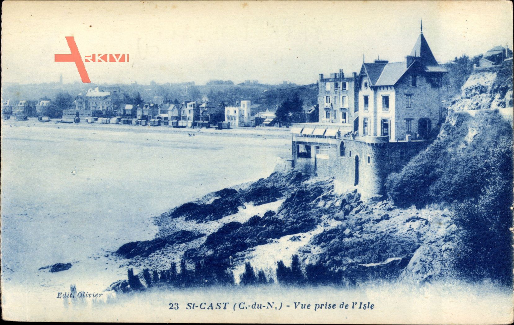 St. Cast Côtes d'Armor, Vue prise de l'Ilse, Blick von der Insel