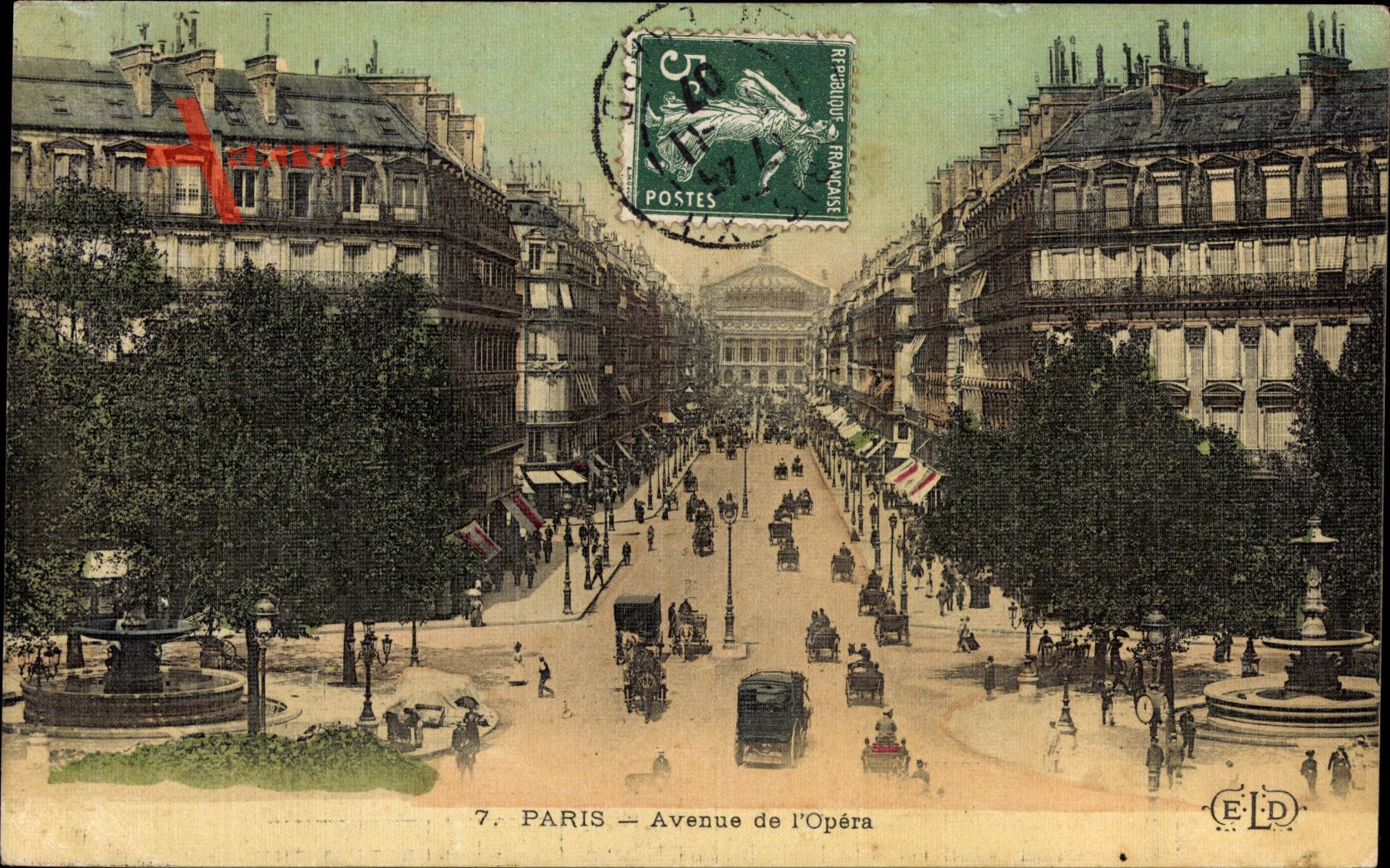 Paris, Avenue de lOpéra, Straßenkreuzung, Verkehr
