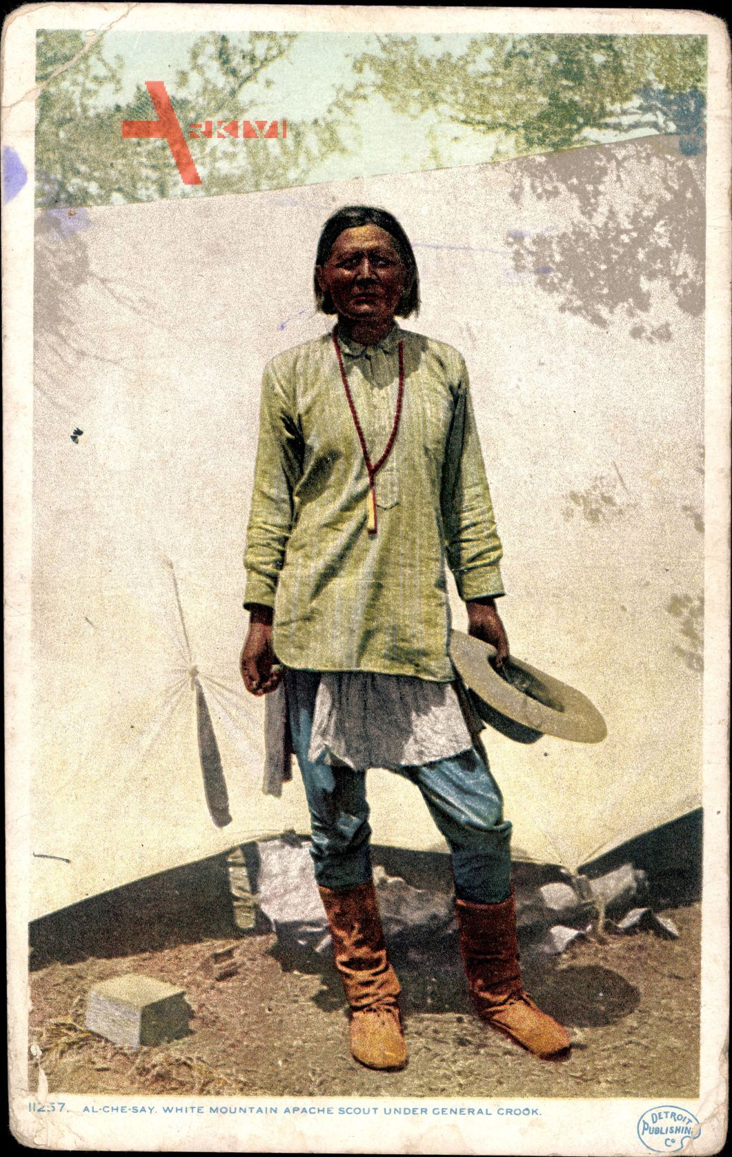 Al Che Say, White Mountain Apache Scout under General Crook, Indianer