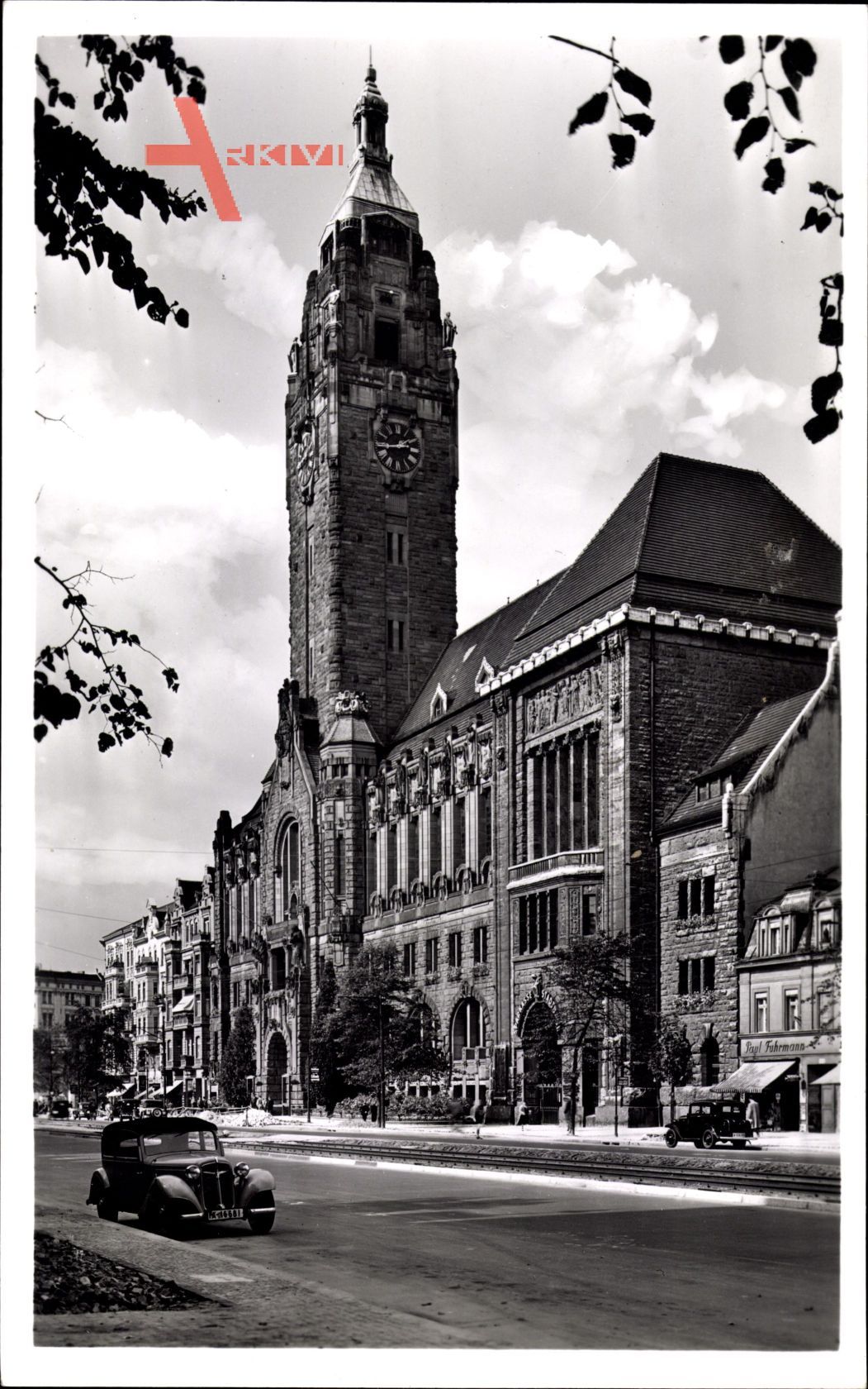 Berlin Charlottenburg, Blick auf das Rathaus, Seitenansicht