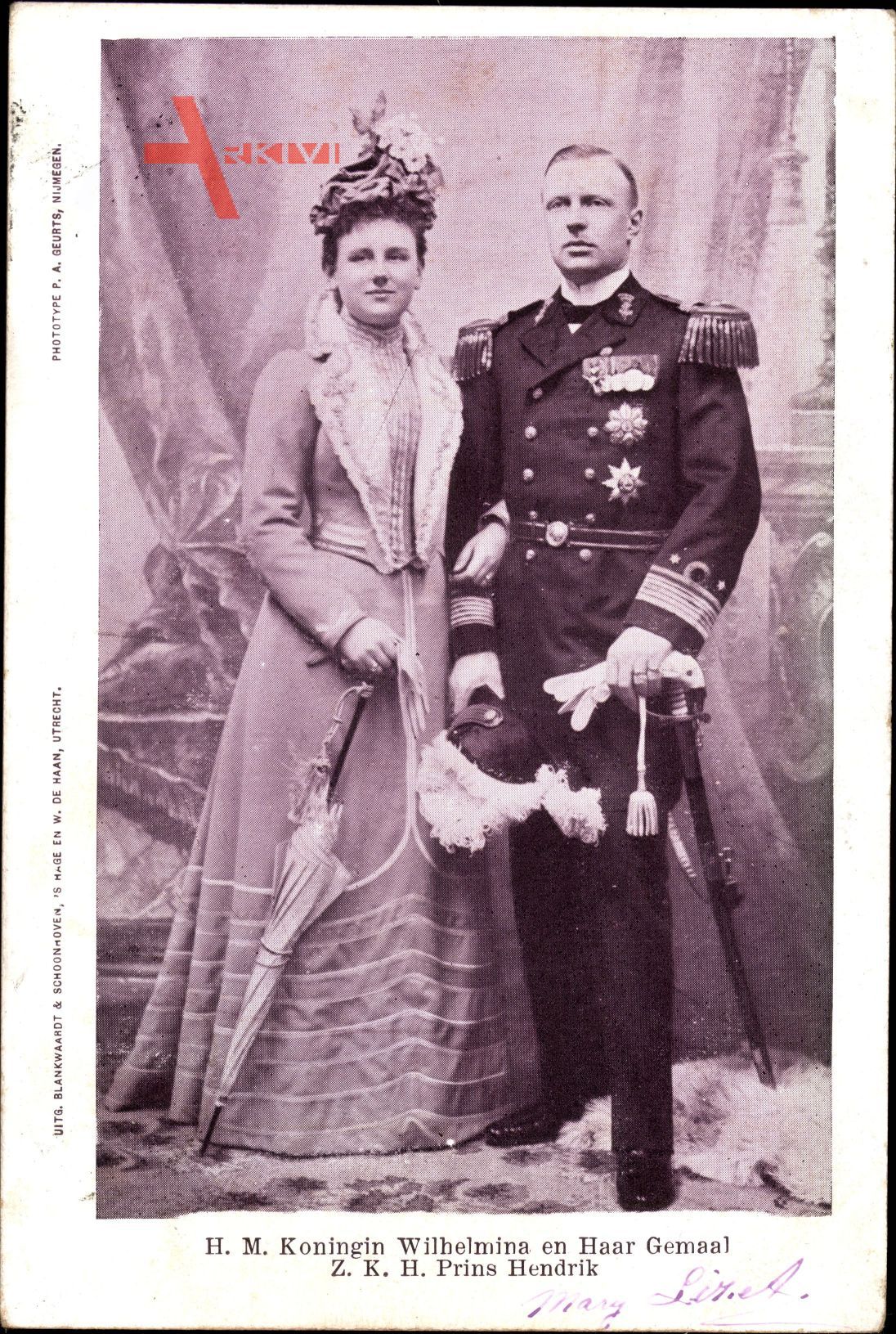 Königin Wilhelmina der Niederlande, Prinz Hendrik der Niederlande